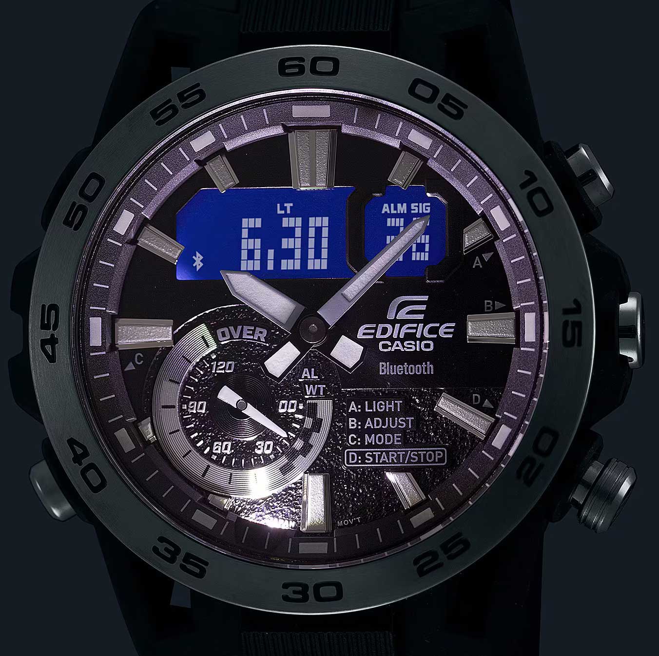 Японские наручные часы Casio Edifice ECB-40P-1A с хронографом