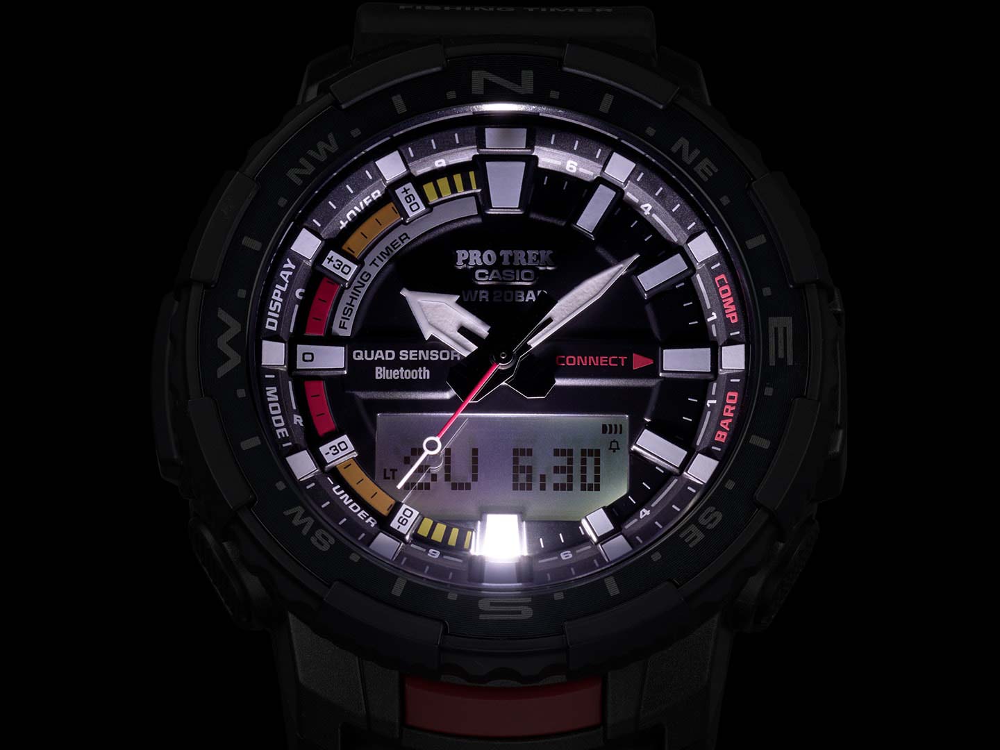 Японские спортивные наручные часы Casio Pro Trek PRT-B70-1ER с хронографом