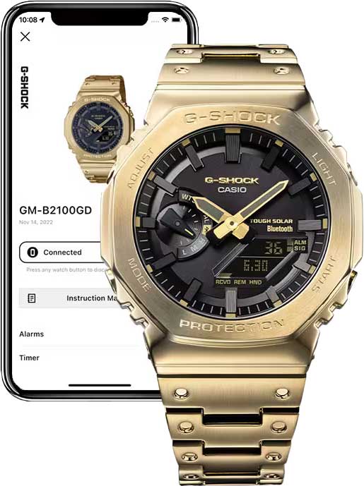 Японские наручные часы CASIO G-SHOCK GM-B2100GD-9A