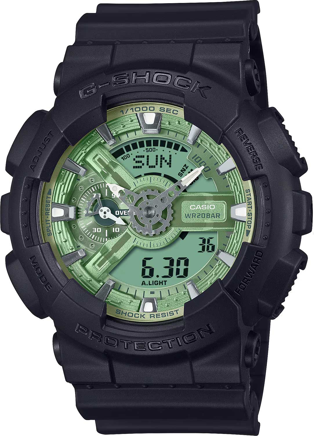 Японские наручные часы Casio G-SHOCK GA-110CD-1A3 с хронографом