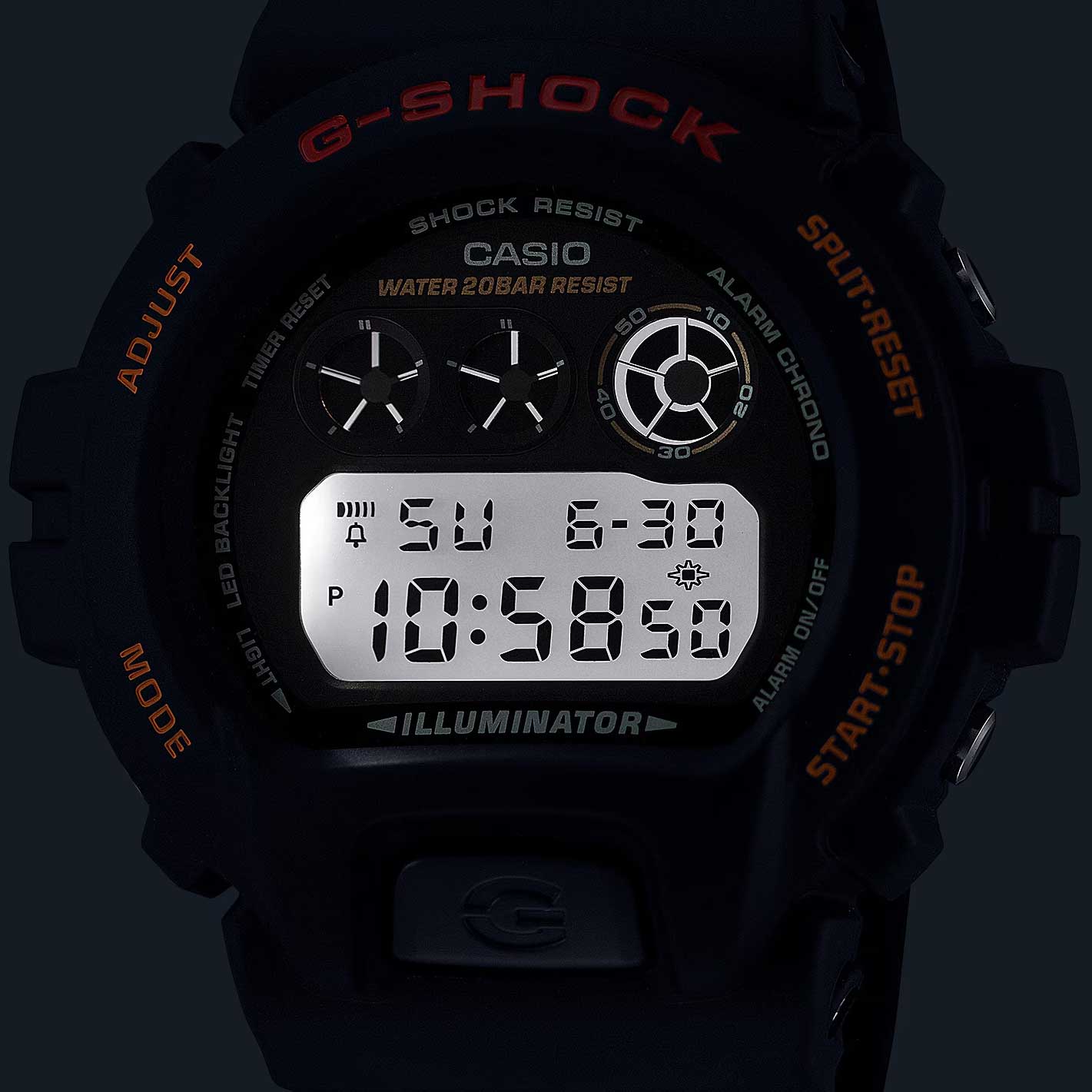 Японские наручные часы Casio G-SHOCK DW-6900UB-9 с хронографом