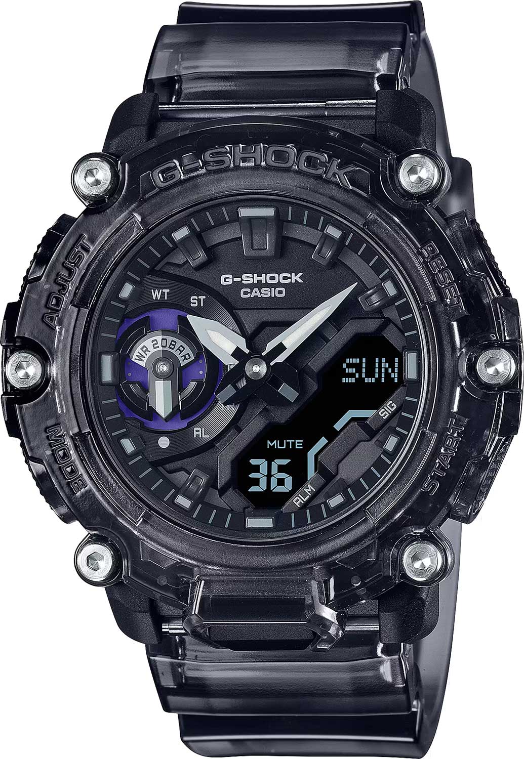 Японские наручные часы Casio G-SHOCK GA-2200SKL-8A с хронографом