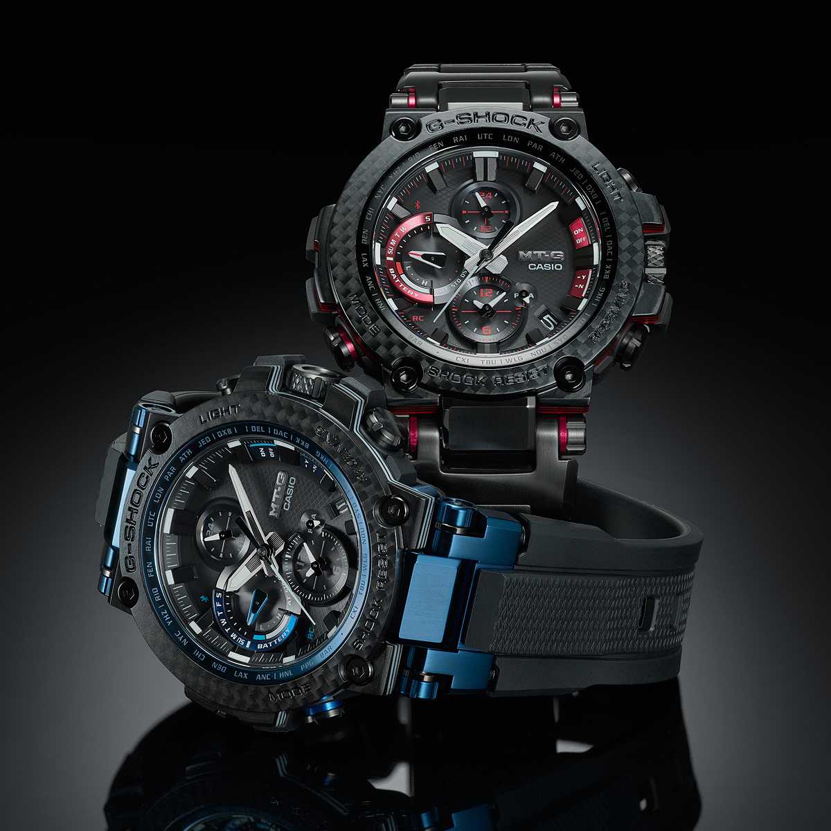 Японские наручные часы Casio G-SHOCK MTG-B1000XBD-1AER с хронографом