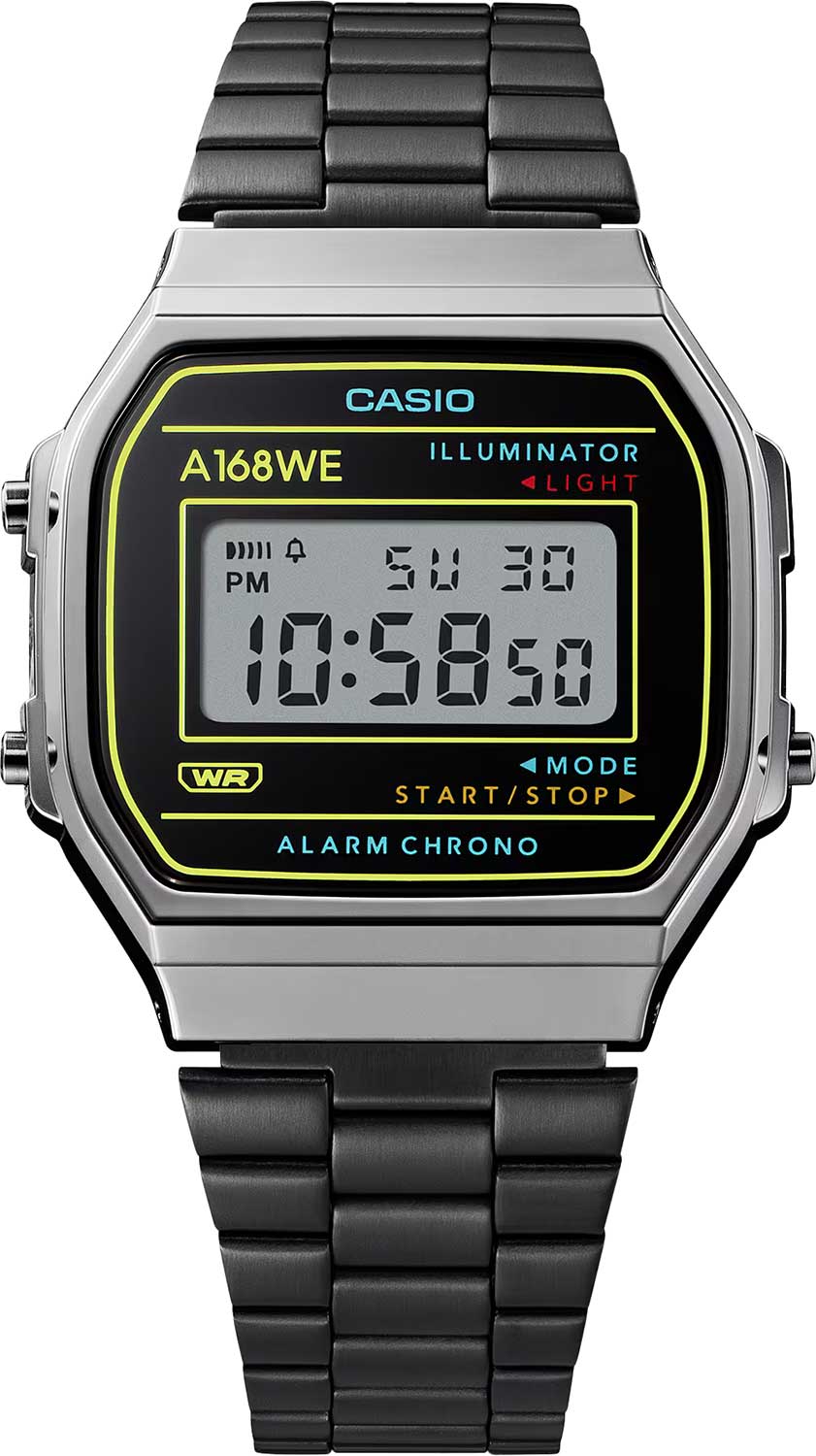 Японские наручные часы Casio Vintage A168WEHB-1A с хронографом