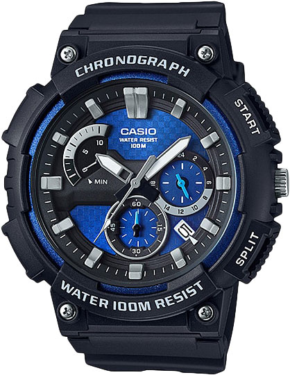 Японские наручные часы Casio Collection MCW-200H-2A с хронографом