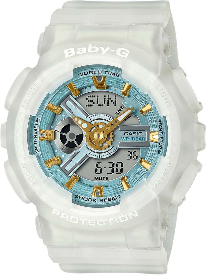 Японские наручные часы Casio Baby-G BA-110SC-7AER с хронографом