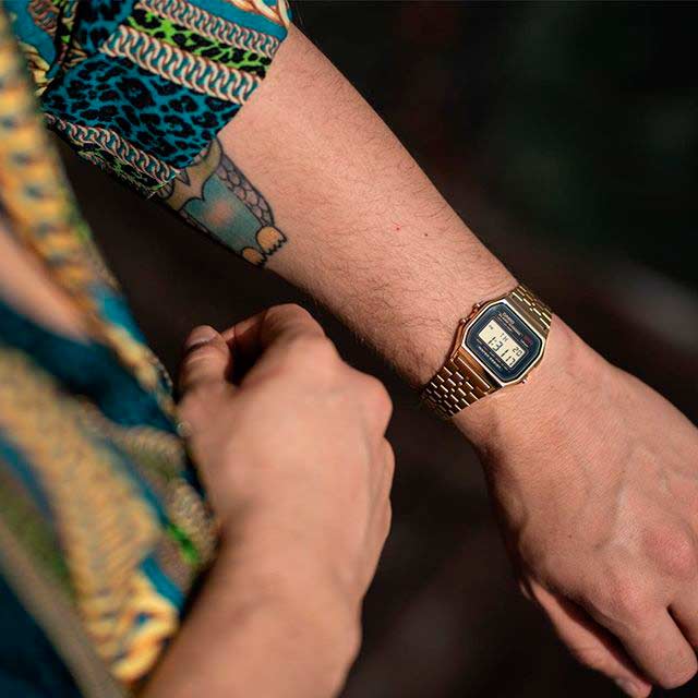 Японские наручные часы Casio Vintage A-159WGEA-1E с хронографом