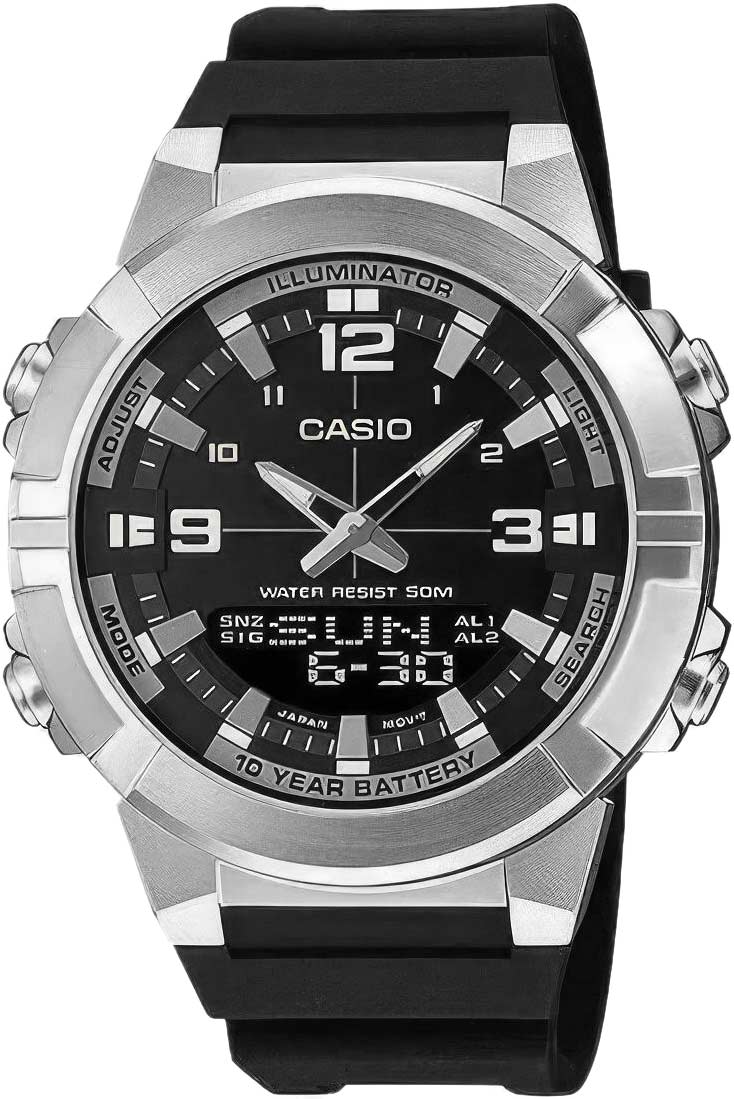 Японские наручные часы Casio Collection AMW-870-1A с хронографом