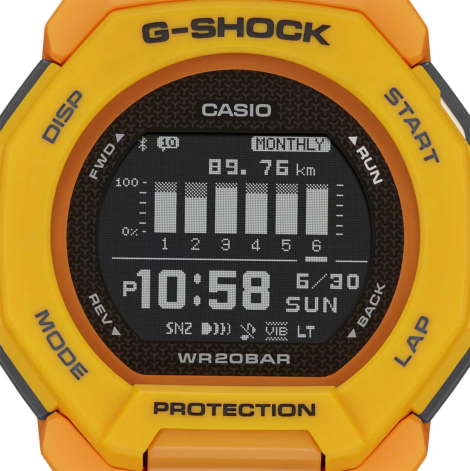 Японские спортивные наручные часы Casio G-SHOCK GBD-300-9 с хронографом