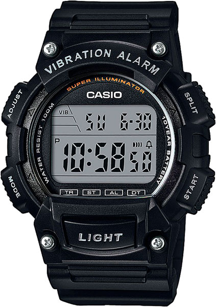 Японские наручные часы Casio Collection W-736H-1A с хронографом