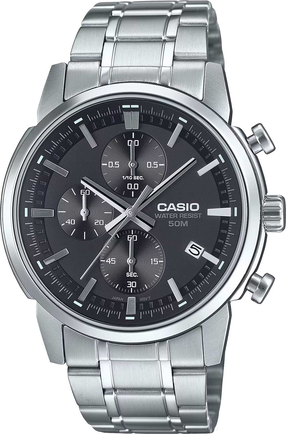 Японские наручные часы Casio Collection MTP-E510D-1A1 с хронографом