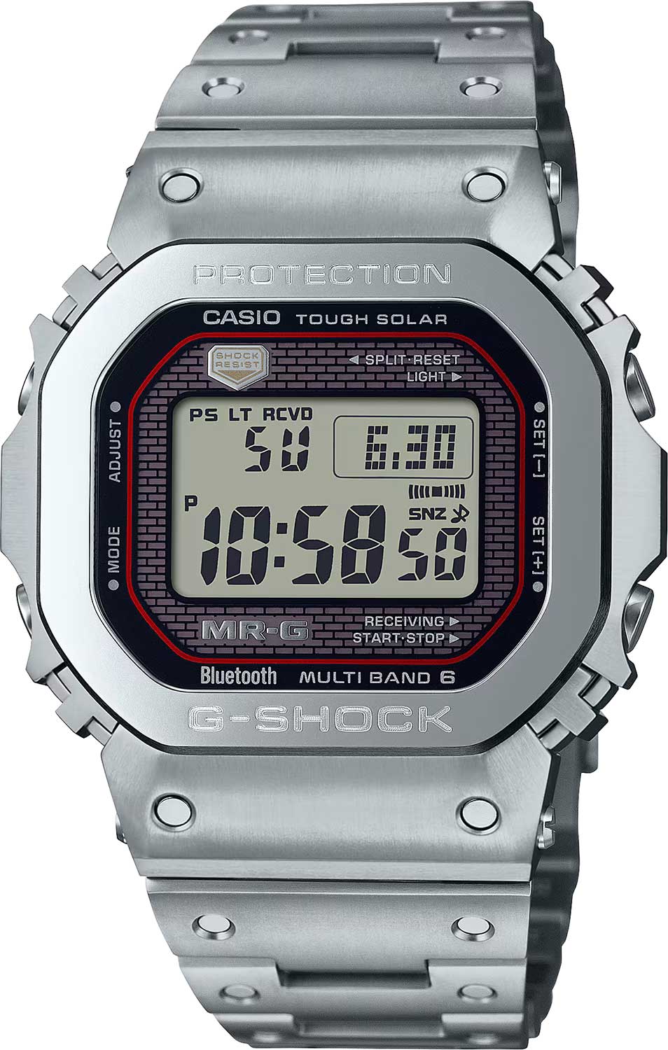 Японские титановые наручные часы Casio G-SHOCK MRG-B5000D-1 с хронографом