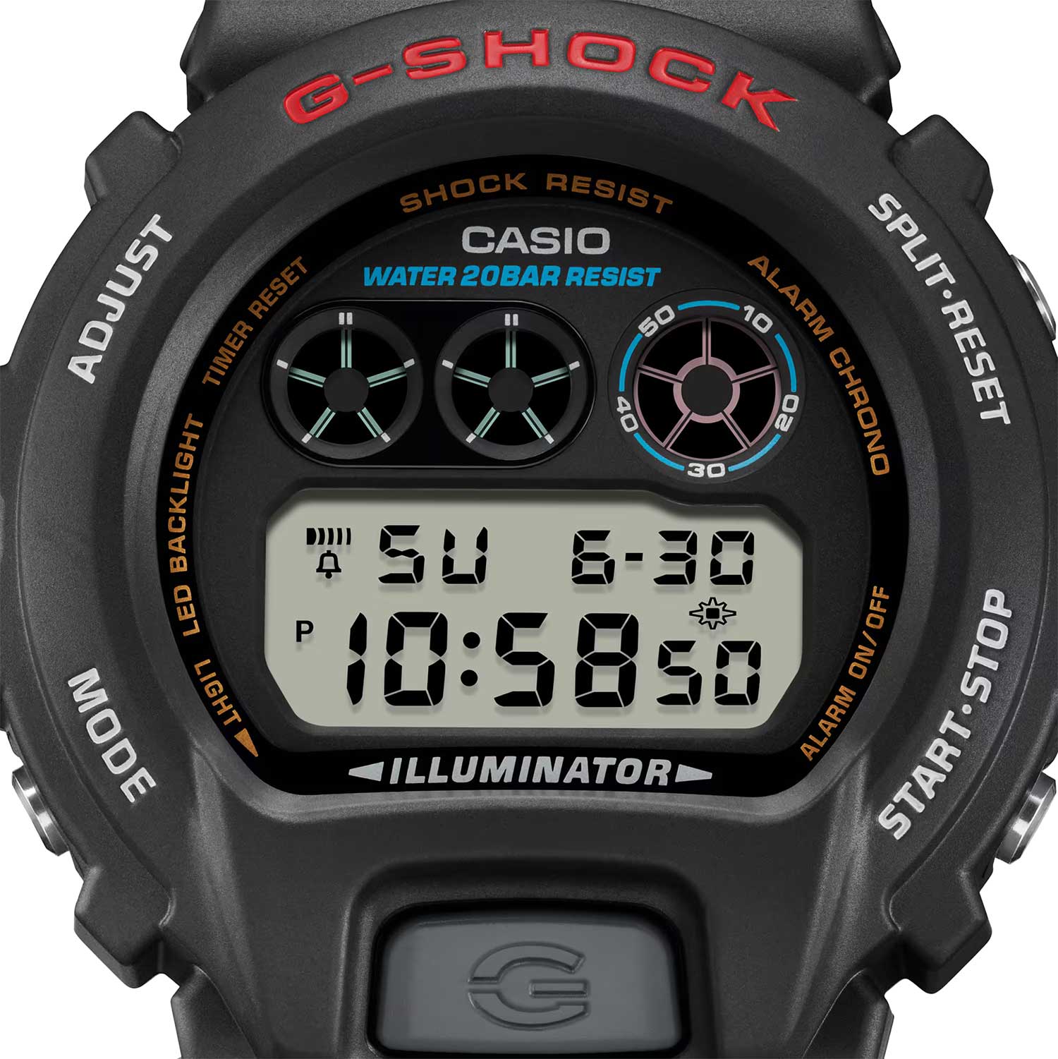 Японские наручные часы Casio G-SHOCK DW-6900U-1 с хронографом