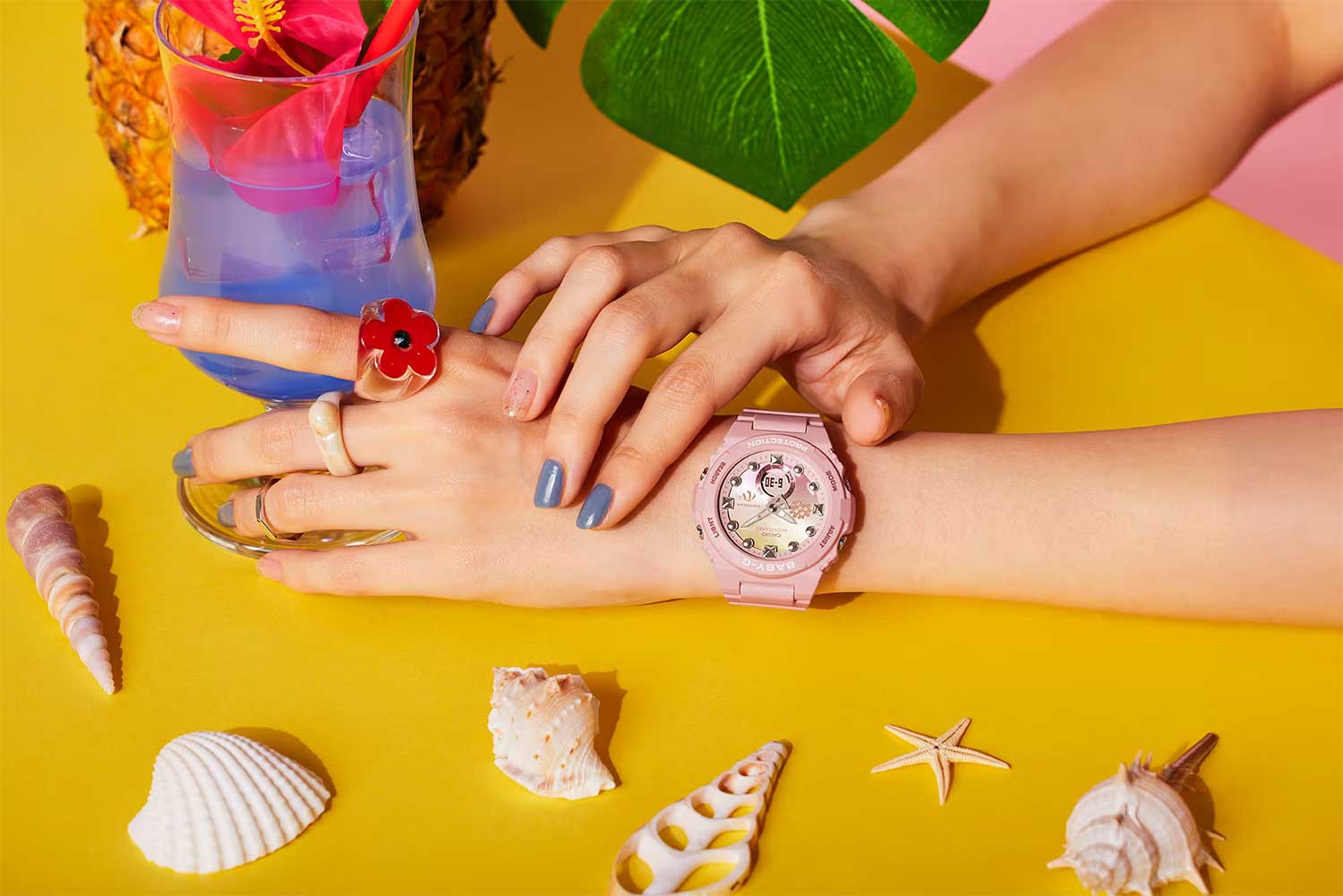 Японские наручные часы Casio Baby-G BGA-320AQ-4A с хронографом