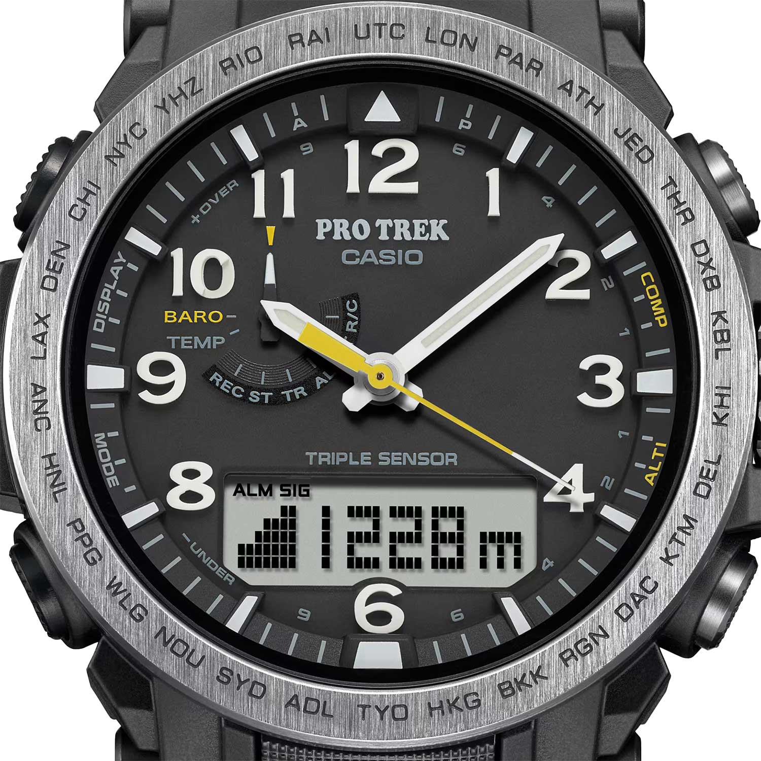 Японские наручные часы Casio Pro Trek PRW-51Y-1 с хронографом