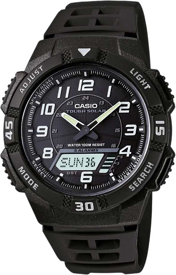 Японские наручные часы Casio Collection AQ-S800W-1B с хронографом