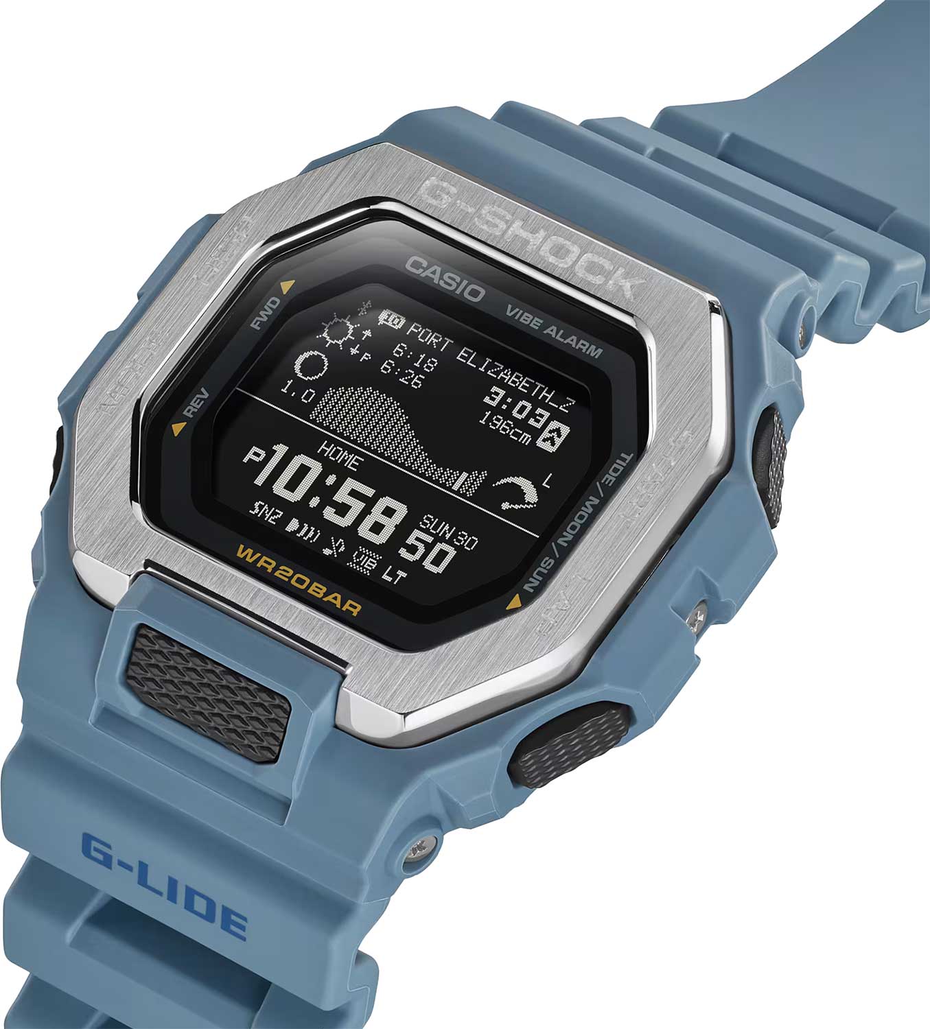 Японские спортивные наручные часы Casio G-SHOCK GBX-100-2A с хронографом