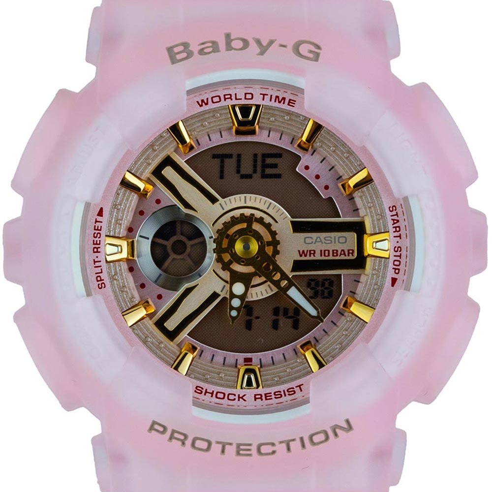 Японские наручные часы Casio Baby-G BA-110SC-4AER с хронографом