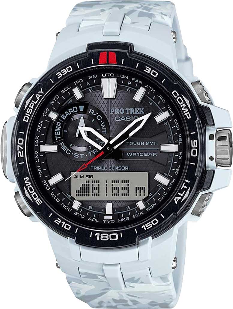 Японские наручные часы Casio Pro Trek PRW-6000SC-7 с хронографом