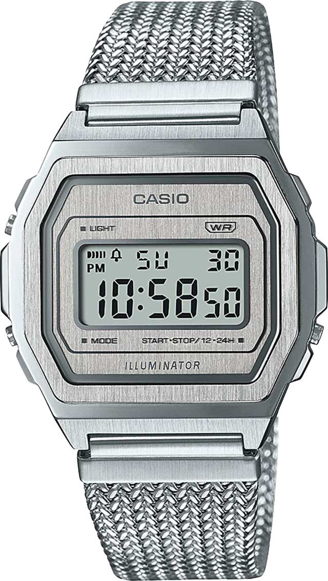 Японские наручные часы Casio Vintage A1000MA-7EF с хронографом