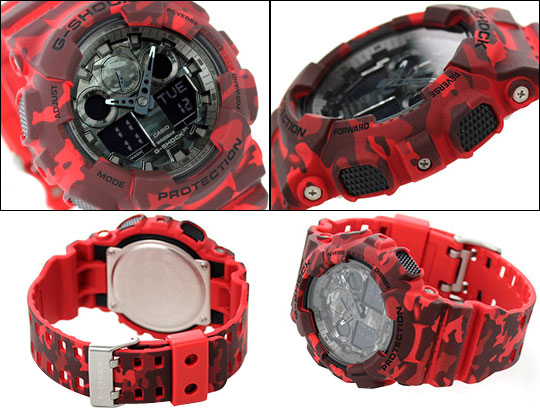 Японские наручные часы Casio G-SHOCK GA-100CM-4A с хронографом