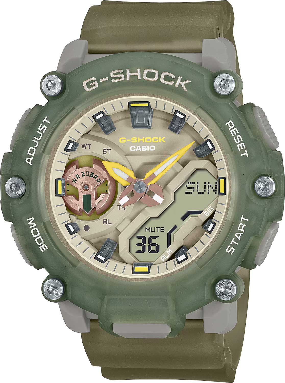 Японские наручные часы Casio G-SHOCK GMA-S2200PE-3A с хронографом