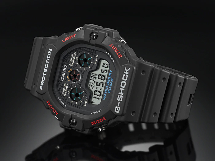 Японские наручные часы Casio G-SHOCK DW-5900-1E с хронографом