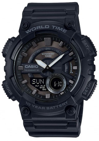 Японские наручные часы CASIO CASIO COLLECTION AEQ-110W-1B