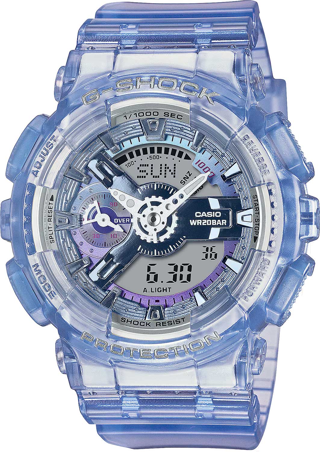 Японские наручные часы Casio G-SHOCK GMA-S110VW-6A с хронографом