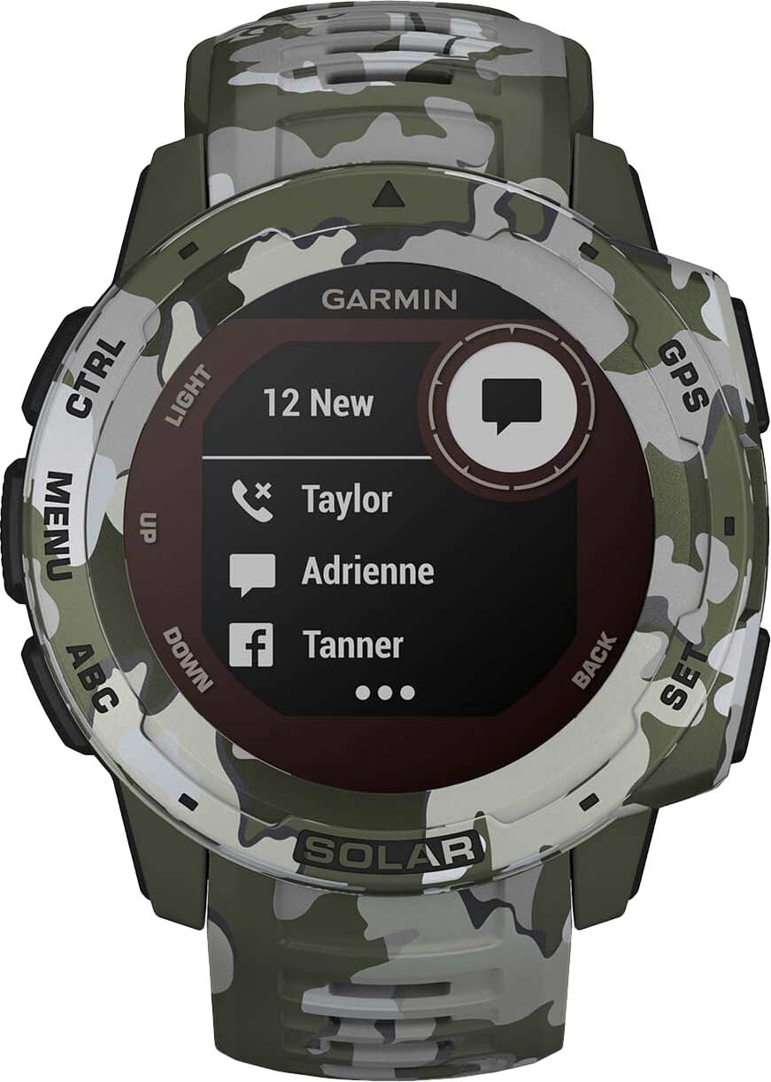 Умные часы Garmin Instinct Solar Camo Edition Lichen Camo GPS 010-02293-06