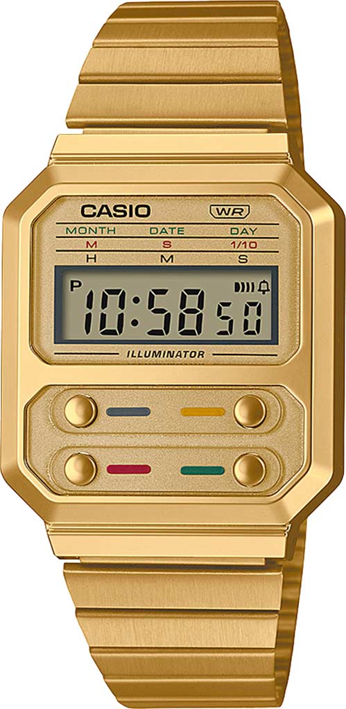 Японские наручные часы Casio Vintage A100WEG-9AEF с хронографом