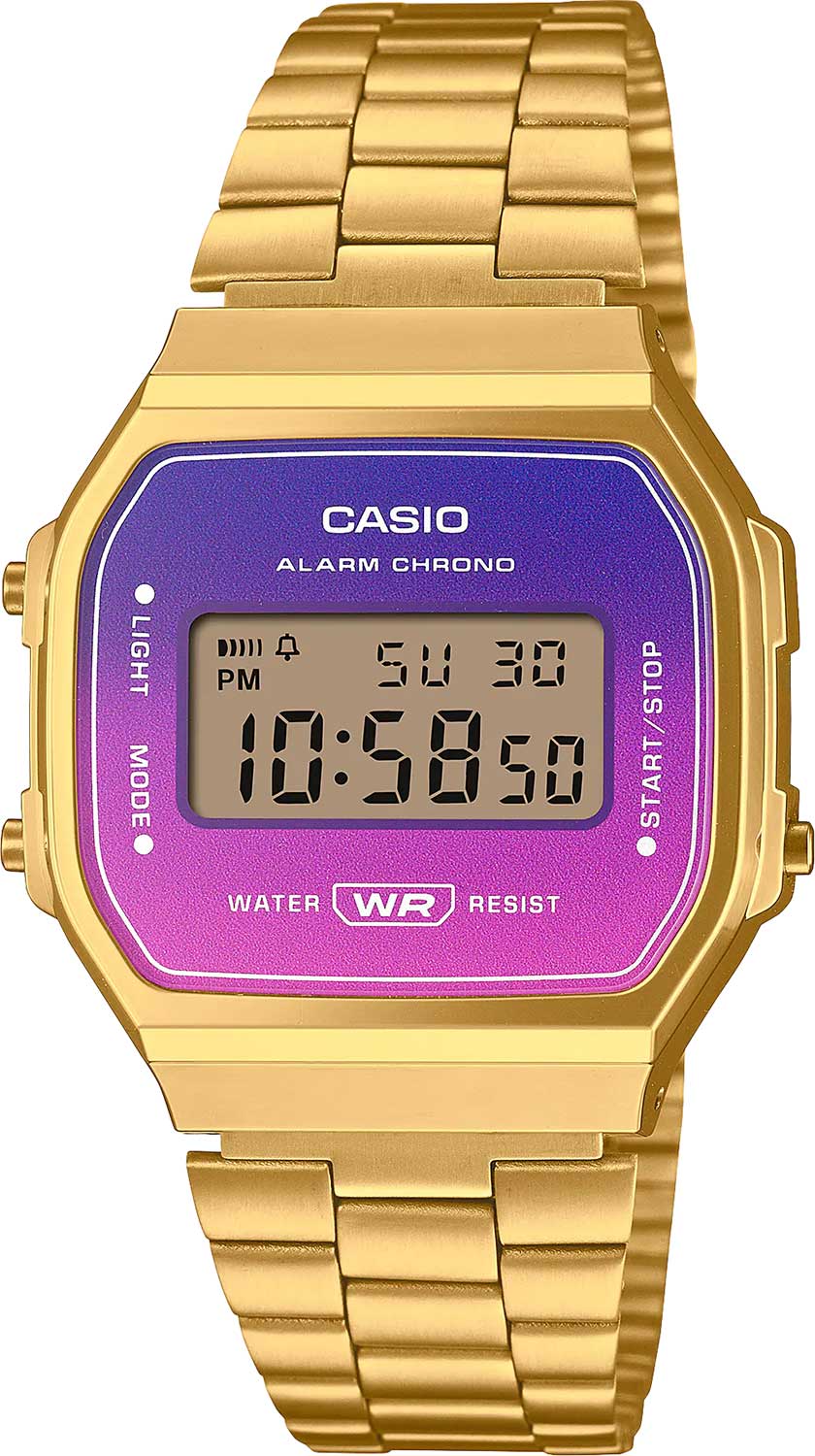 Японские наручные часы Casio Vintage A168WERG-2A с хронографом