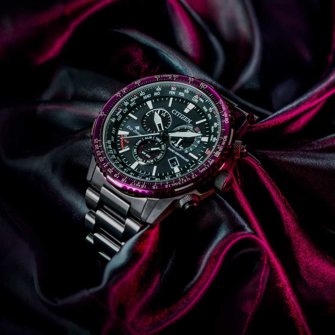 Японские наручные часы Citizen CB5009-55E с хронографом