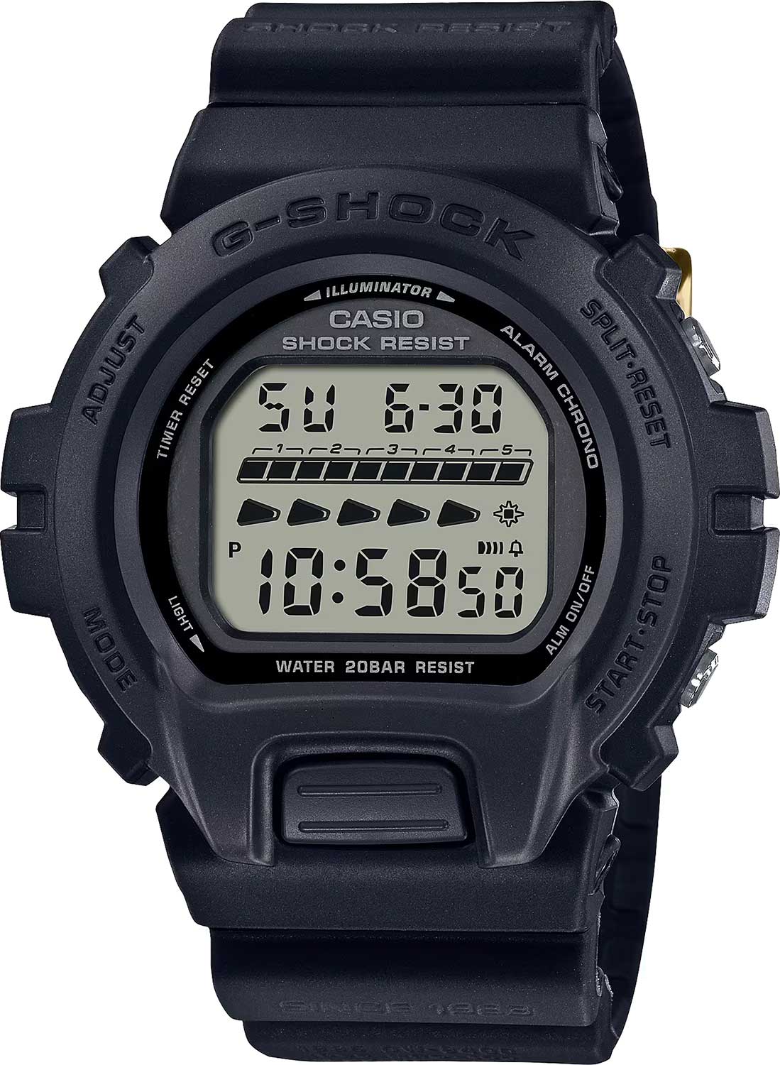 Японские наручные часы Casio G-SHOCK DW-6640RE-1 с хронографом