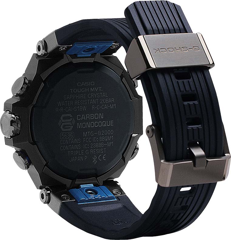Японские наручные часы Casio G-SHOCK MTG-B2000B-1A2ER с хронографом