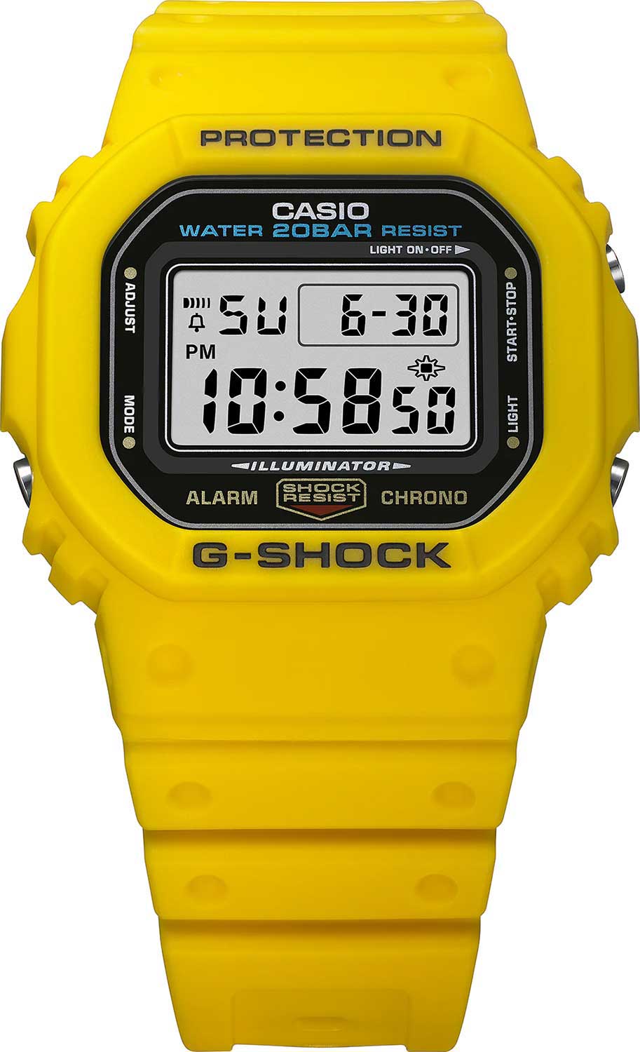 Японские наручные часы Casio G-SHOCK DW-5600REC-9ER с хронографом