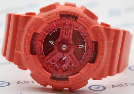 Японские наручные часы Casio G-SHOCK GMA-S110VC-4A с хронографом