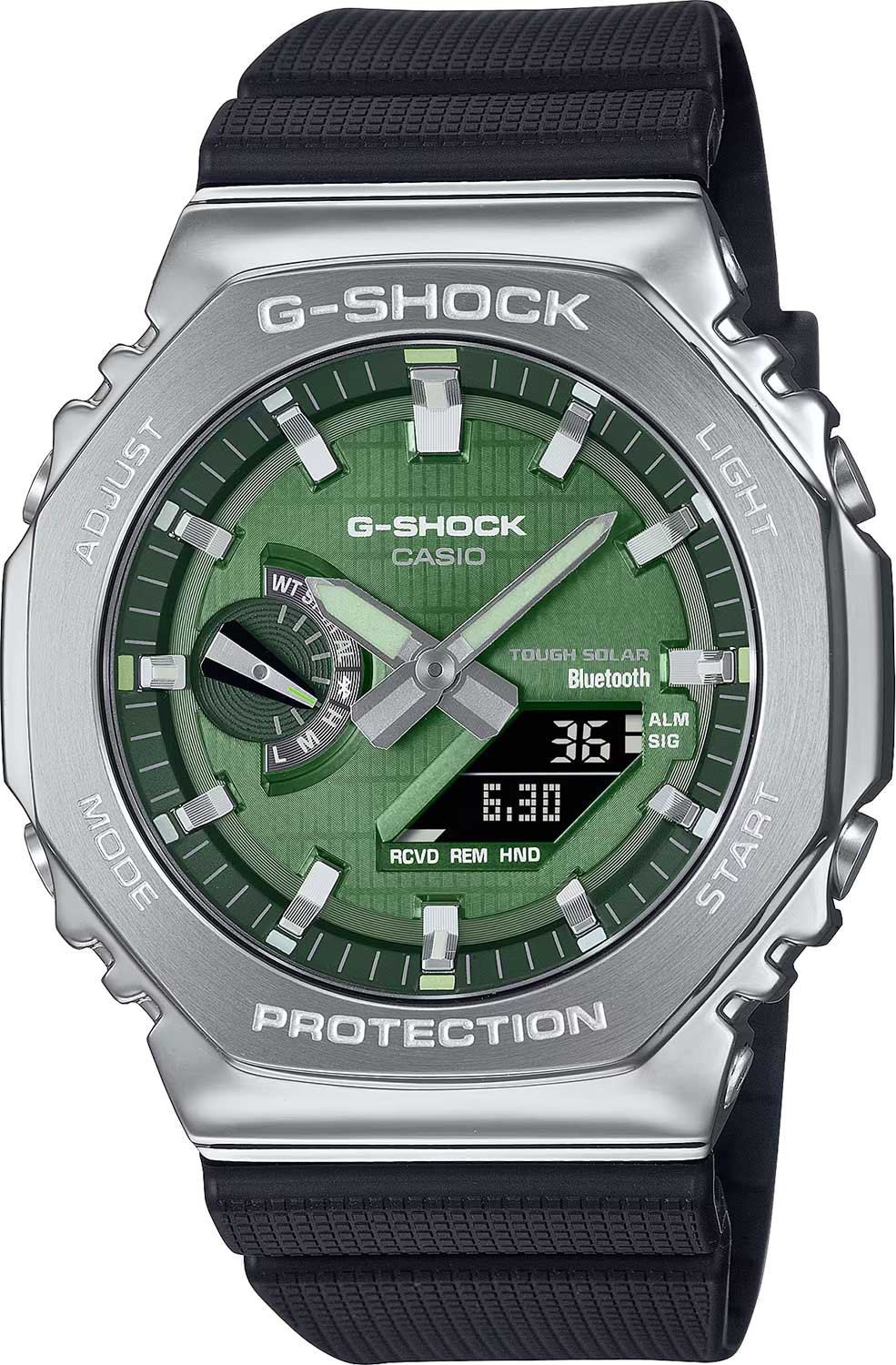 Японские наручные часы Casio G-SHOCK GBM-2100A-1A3 с хронографом