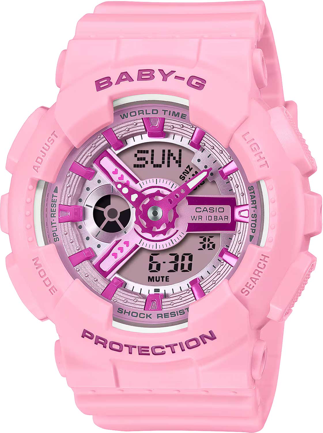 Японские наручные часы Casio Baby-G BA-110YK-4A с хронографом