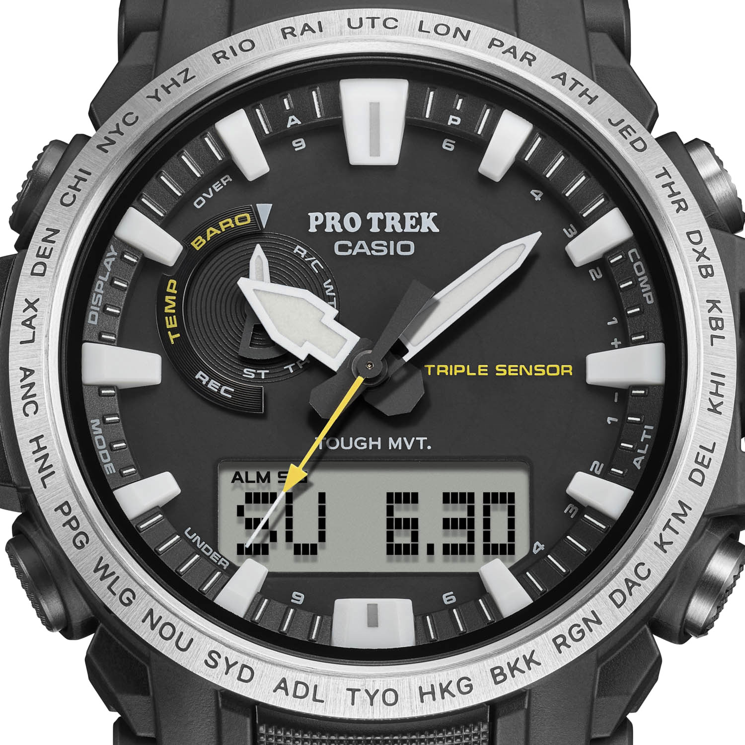 Японские наручные часы Casio Pro Trek PRW-61-1AER с хронографом