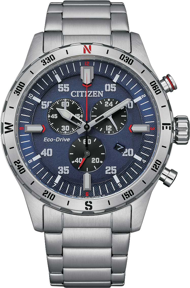 Японские наручные часы Citizen AT2520-89L с хронографом