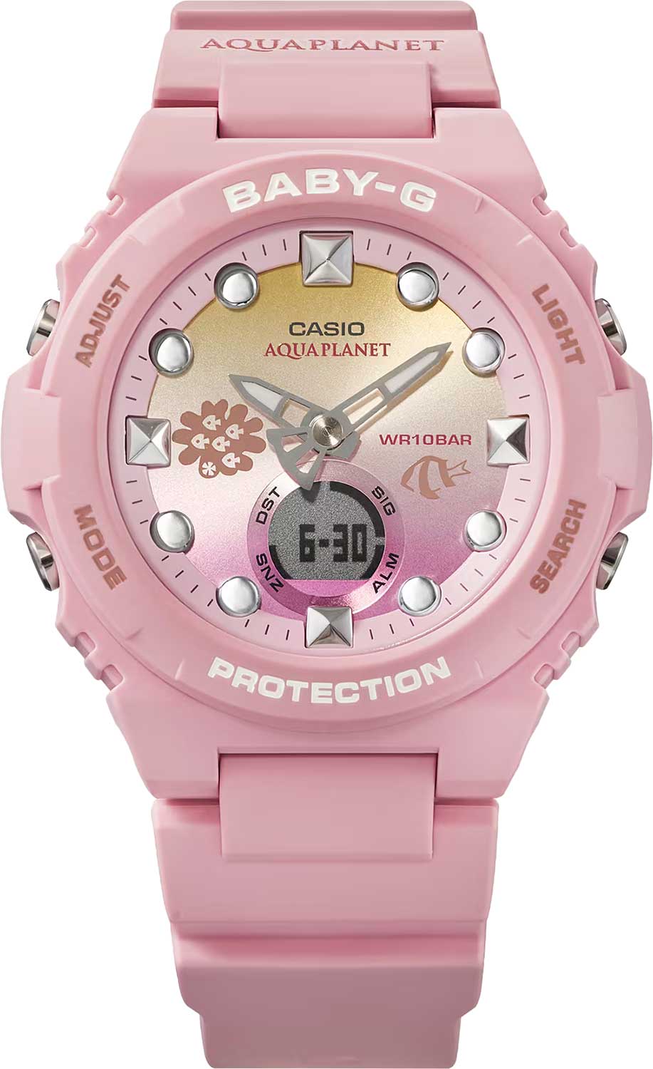 Японские наручные часы Casio Baby-G BGA-320AQ-4A с хронографом