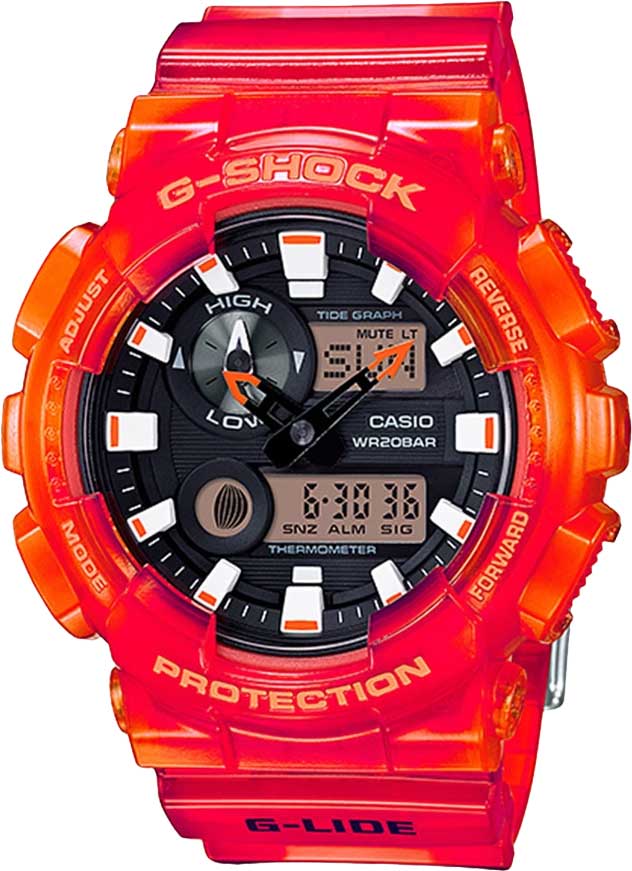 Японские наручные часы Casio G-SHOCK GAX-100MSA-4A с хронографом