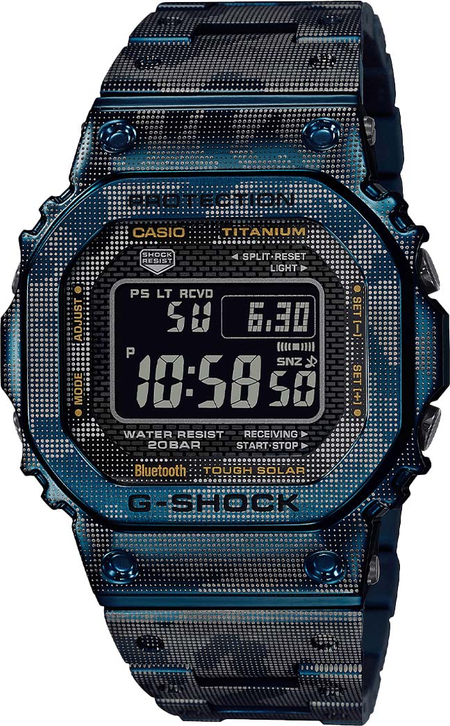 Японские титановые наручные часы Casio G-SHOCK GMW-B5000TCF-2ER с хронографом