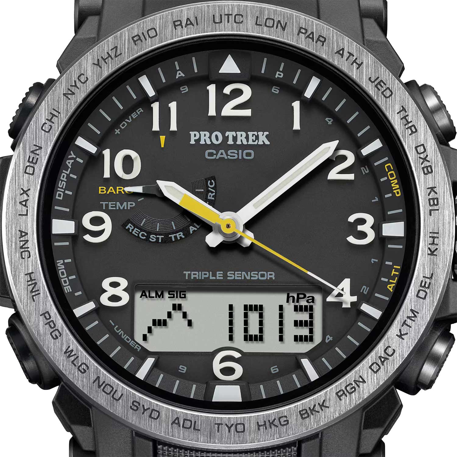 Японские наручные часы Casio Pro Trek PRW-51Y-1 с хронографом