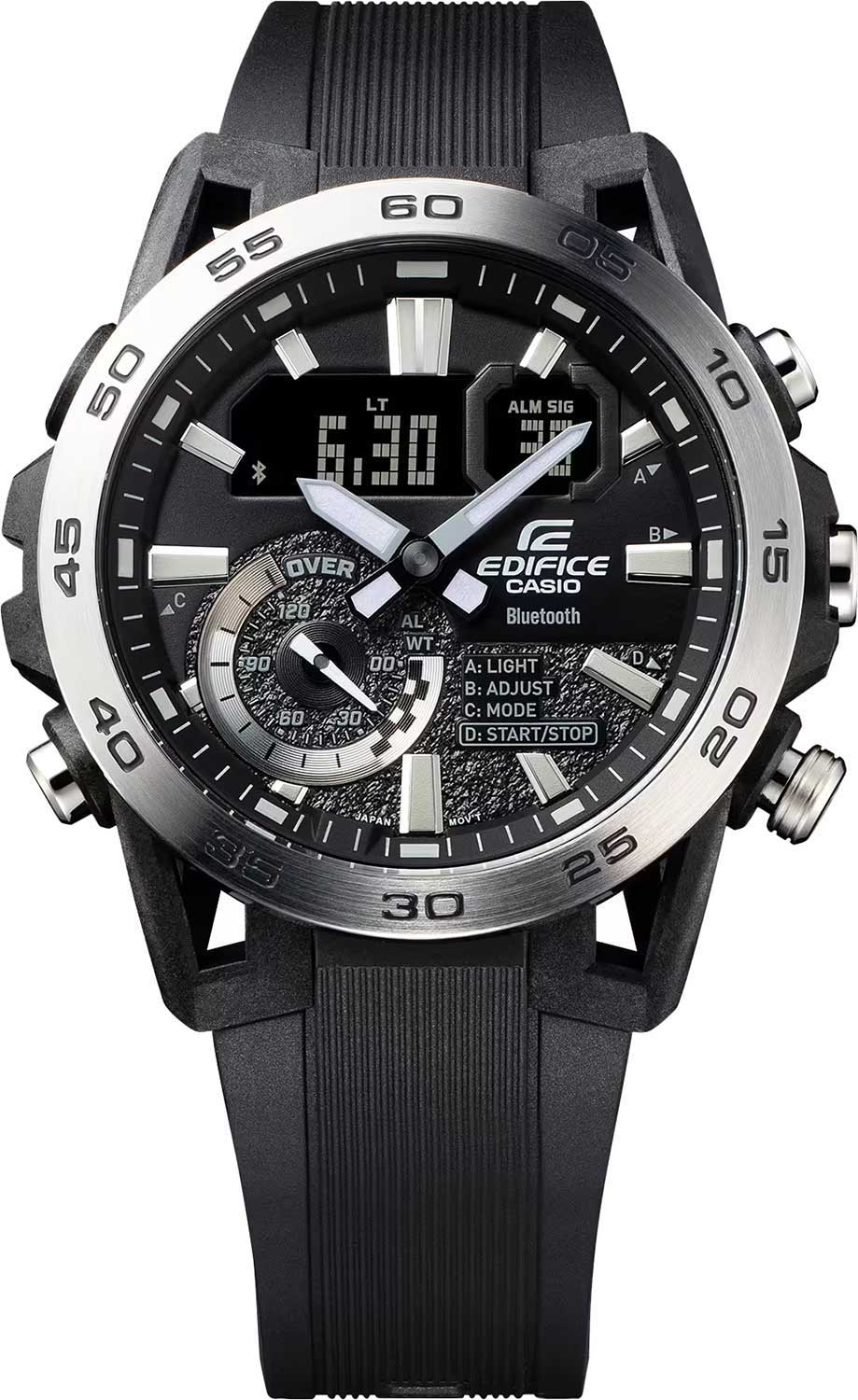 Японские наручные часы Casio Edifice ECB-40P-1A с хронографом