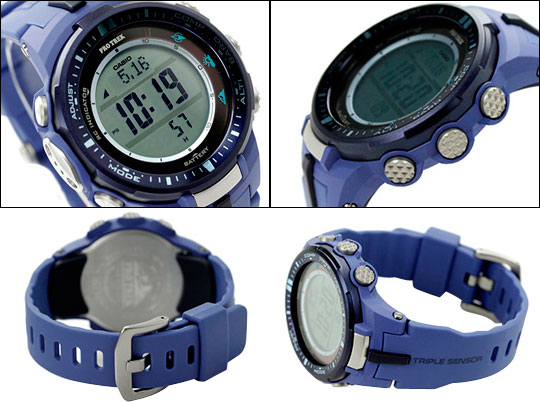 Японские наручные часы Casio Pro Trek PRW-3000-2B с хронографом