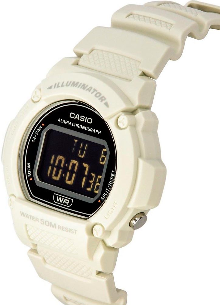 Японские наручные часы Casio Collection W-219HC-8B с хронографом