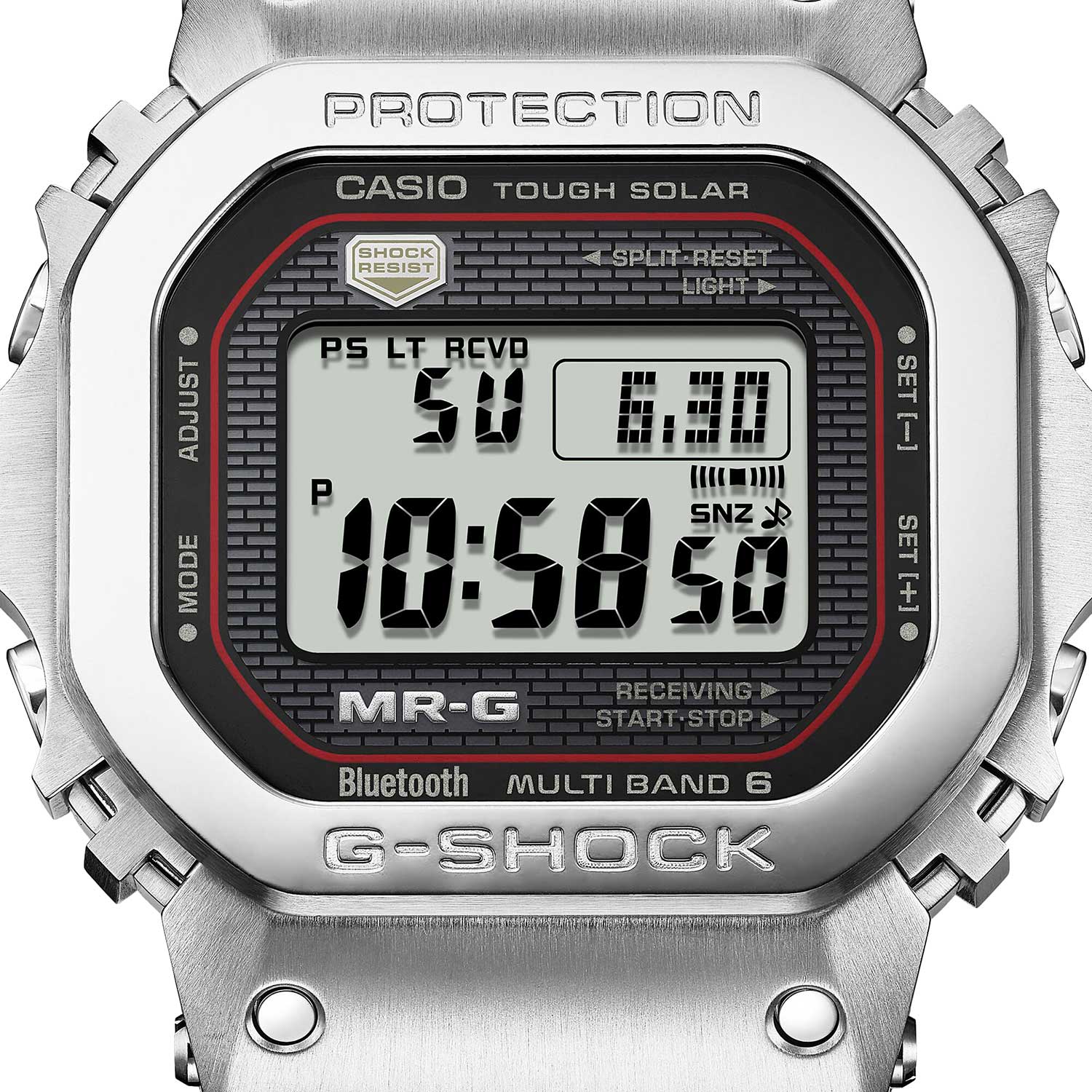 Японские титановые наручные часы Casio G-SHOCK MRG-B5000D-1 с хронографом