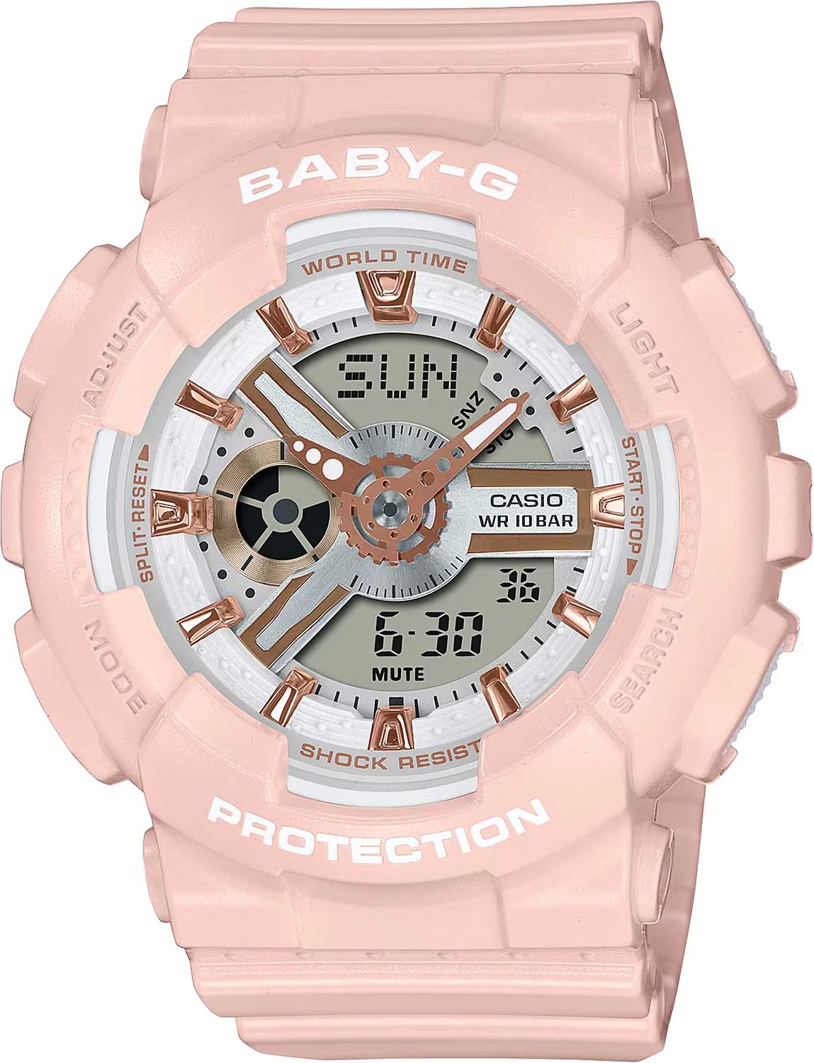 Японские наручные часы Casio Baby-G BA-110XRG-4A с хронографом